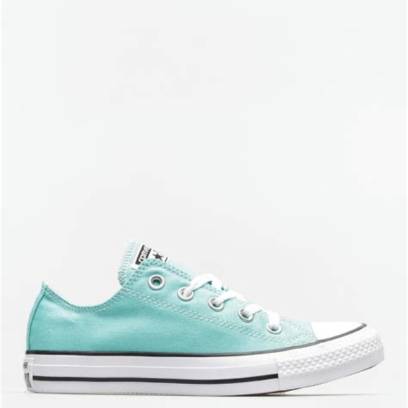 Converse Light Aqua Chuck Taylor All Star Junior's Ox Lace Up Low Top / Sz 13Y - Picture 10 of 11